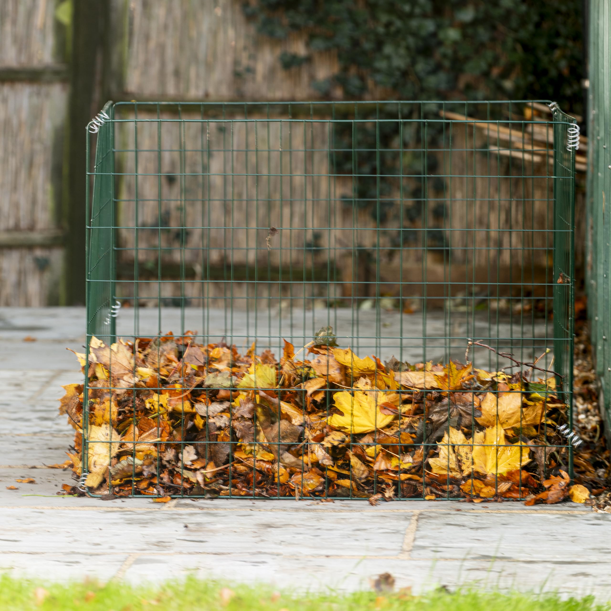 Garden Gear Metal Wire Compost Bin Powder Coated Steel Garden Composter Easy Assembly 90x90x70cm Outdoor Waste Recycling Bin for Leaves Grass Garden Waste (1) - Image 5