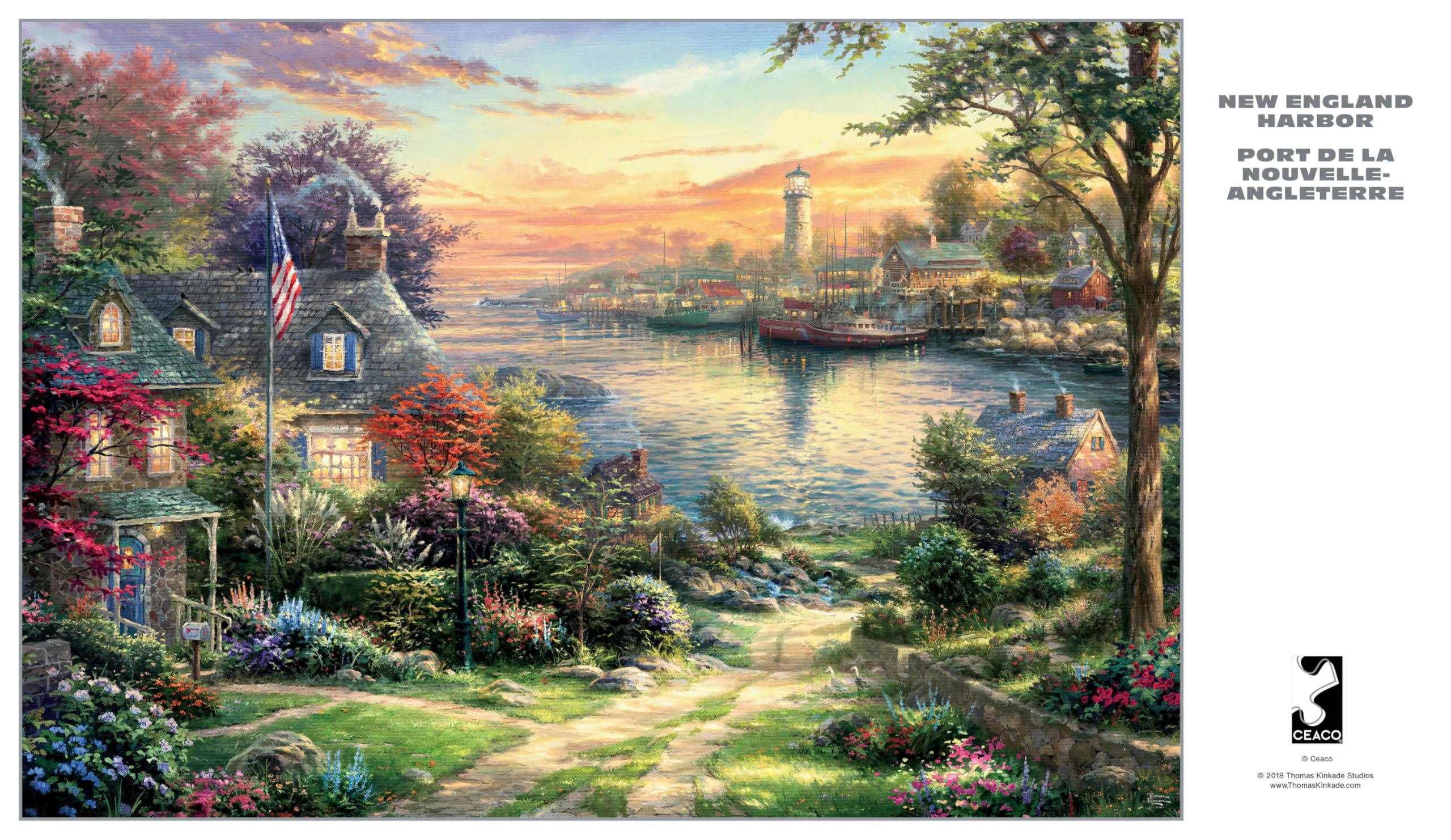 Amazon.com: Buffalo Games Ceaco - Silver Select - Thomas Kinkade