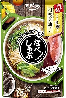 エバラ食品 なべしゃぶ 柑橘醤油つゆ (100g×2袋)×4袋