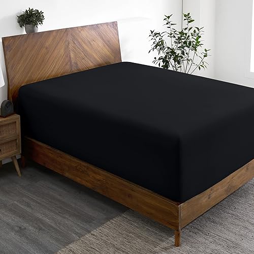 Miniatura 10 de Bare Home Sábana bajera Split Queen  Sábana bajera de bolsillo extra profundo  Microfibra 1800 premium  Ultra suave sin arrugas  Sábana bajera de