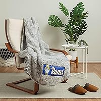 Vista 17 de FOCO Manta Sherpa de nube con logotipo grande del equipo de la NFL, 60 x 70 pulgadas