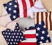 Vista 5 de SPORT BEATS Juego de 8 Bolsas de Cornhole de Peso y Tamaño Reglamentario Incluye Estuche de Transporte