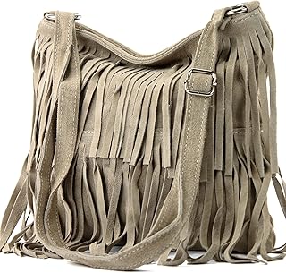 Ital. Borsa a tracolla in pelle Frans borsa tracolla donna borsa in pelle scamosciata T125