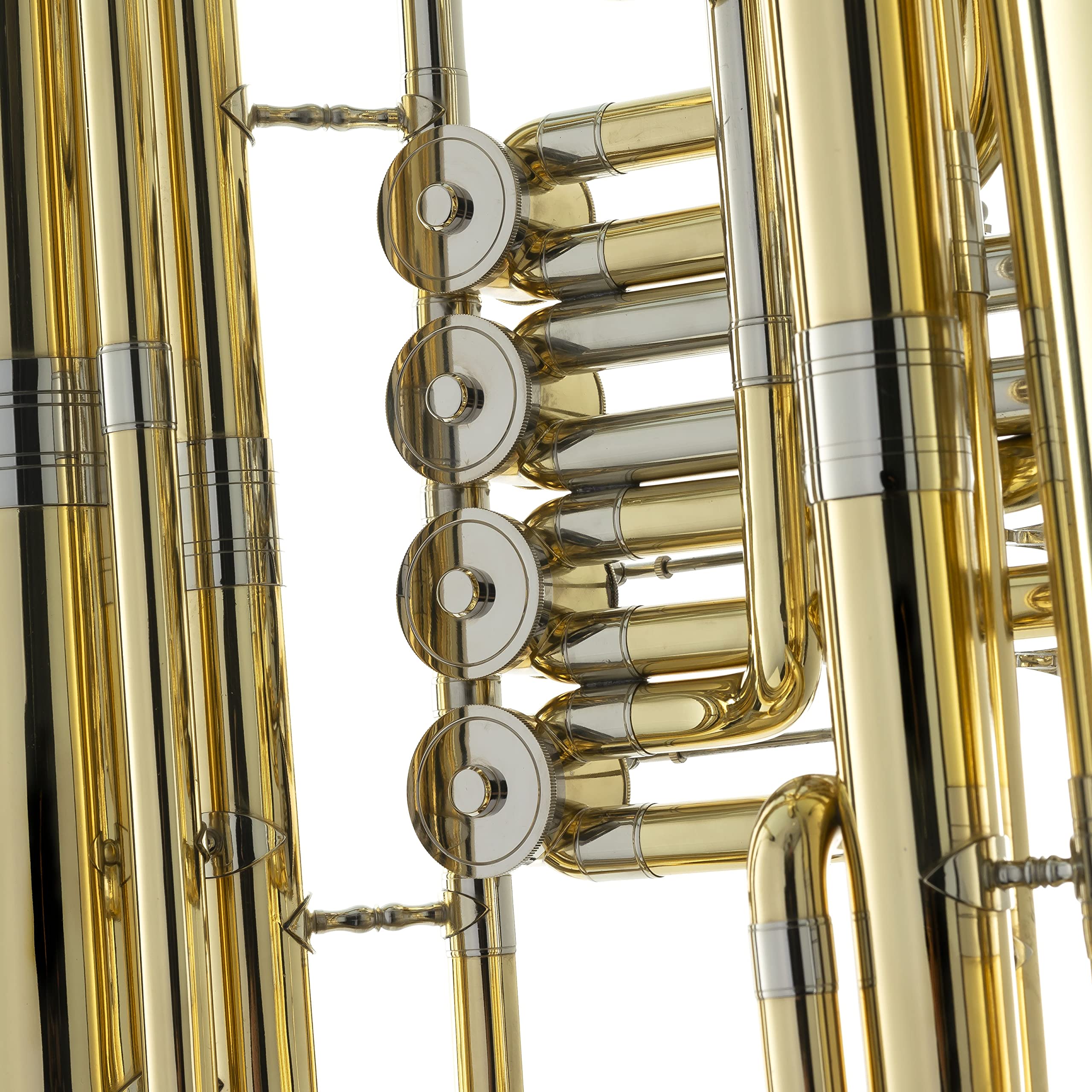 Monzani MZBB-500L Bb-Tuba Brass, 4 Valves - Tuba in Sib