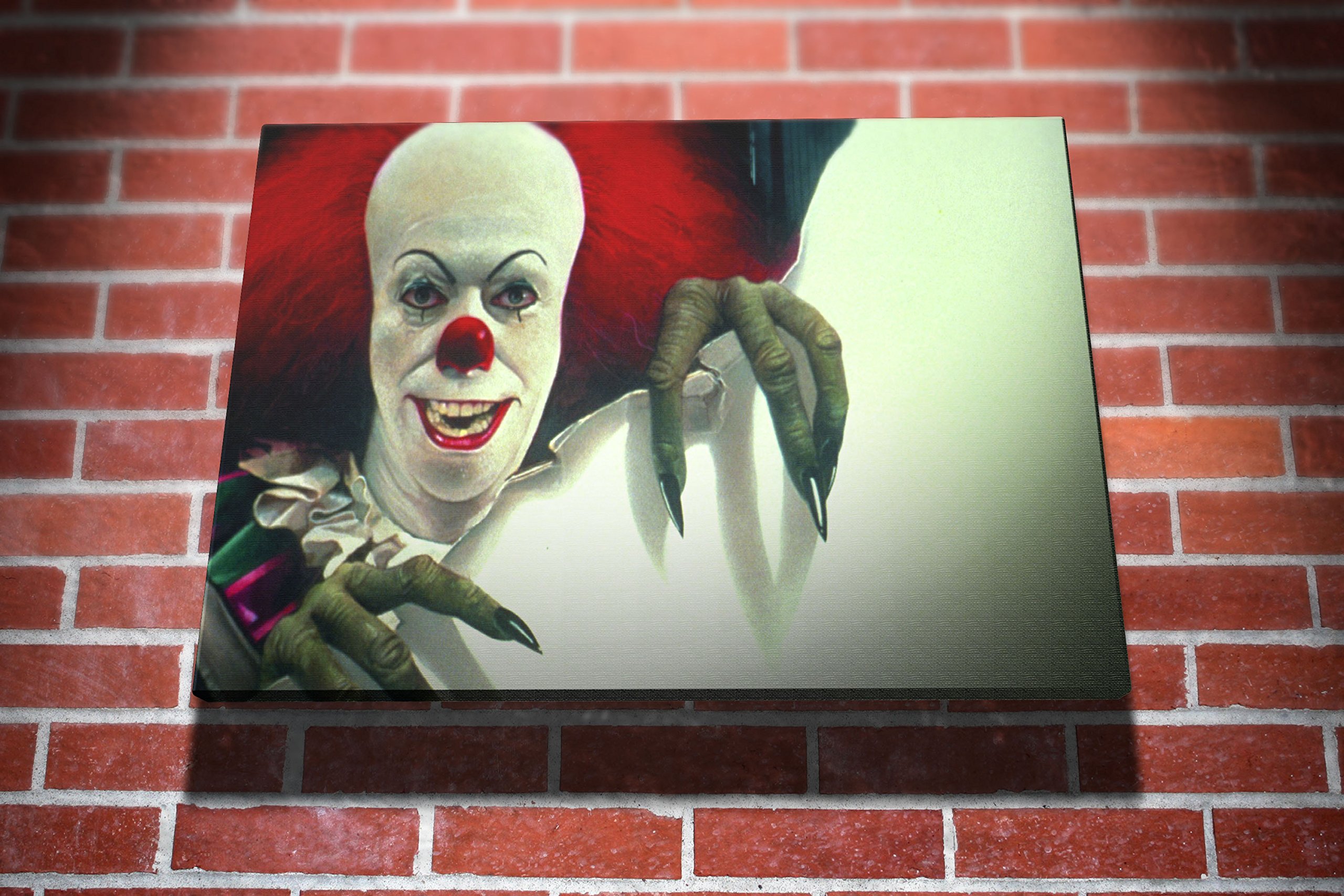 I Art Box Stephen Kings It Pennywise The Dancing Clown Hollywood Movie Gallery Framed Canvas Art Picture Print