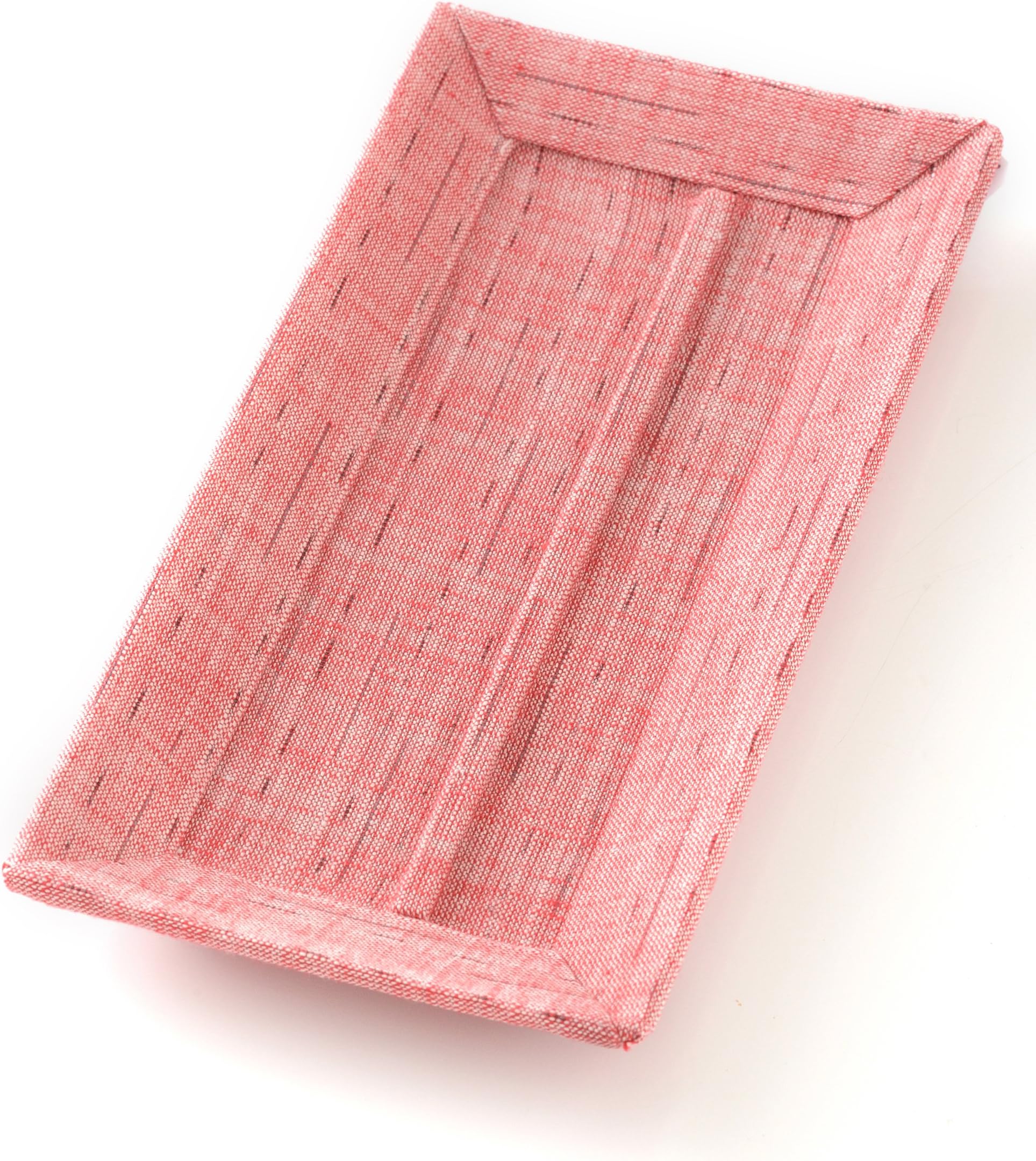 Enshu cotton Cartonnage Pen tray/rest for Fountain Pens, Small (Red)