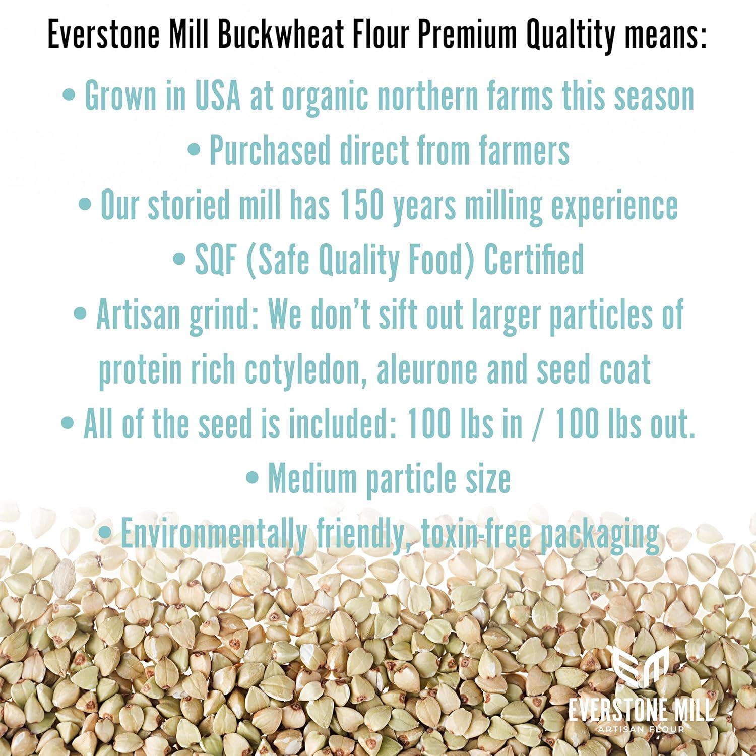 Buckwheat Flour | 5 LBS | Premium Quality Organic | Light/White | Medium Grind - Image 8
