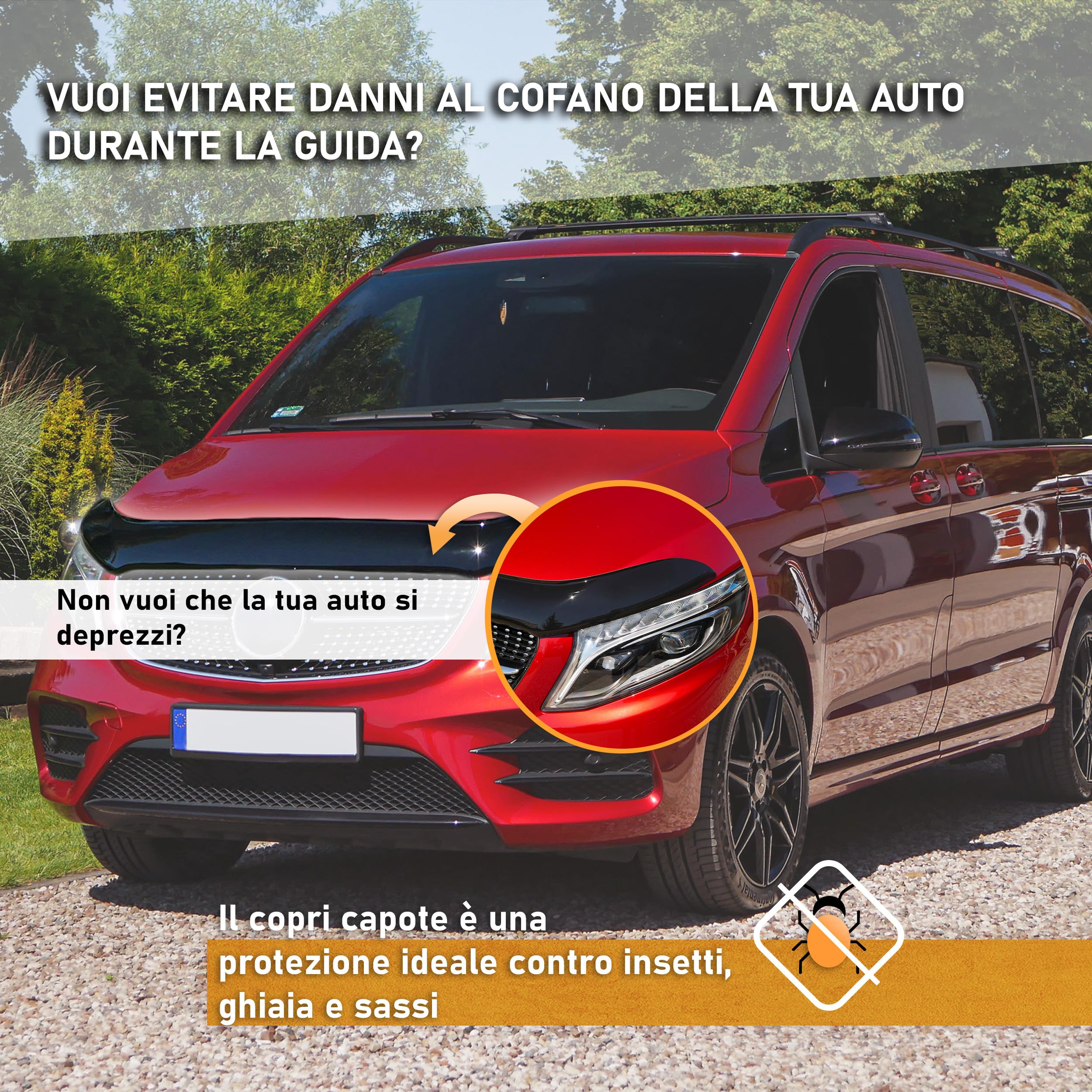 Deflettore Cofano Per Ford Ranger 2015-2019 - ABS Nero, Protezione Da Pietre E Graffi - Foto 6