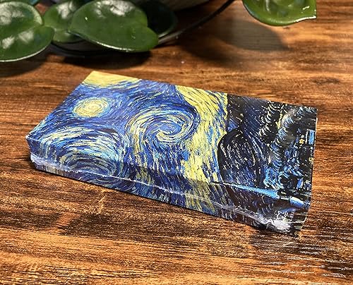 Miniatura 5 de Starry Night Van Gogh - Cajas de cerillas decorativas con fósforos de madera, ideal para encender velas, chimeneas, parrillas y más  Juego de 2