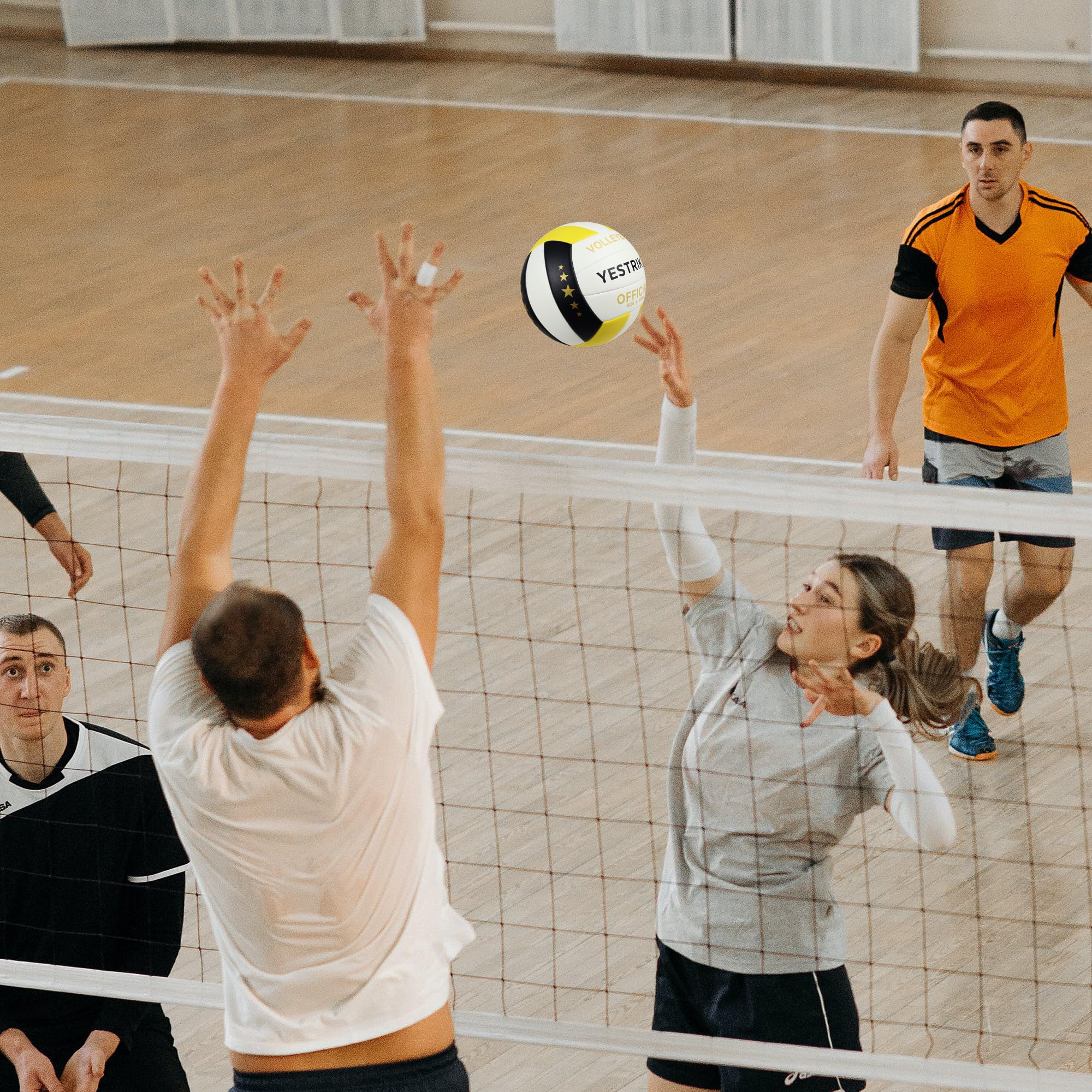 Balón de voleibol que brilla en la oscuridad, tamaño 5, tamaño oficial, para interiores y exteriores, con efecto de brillo nocturno, bola nocturna luminosa para playa, gimnasio, patio
