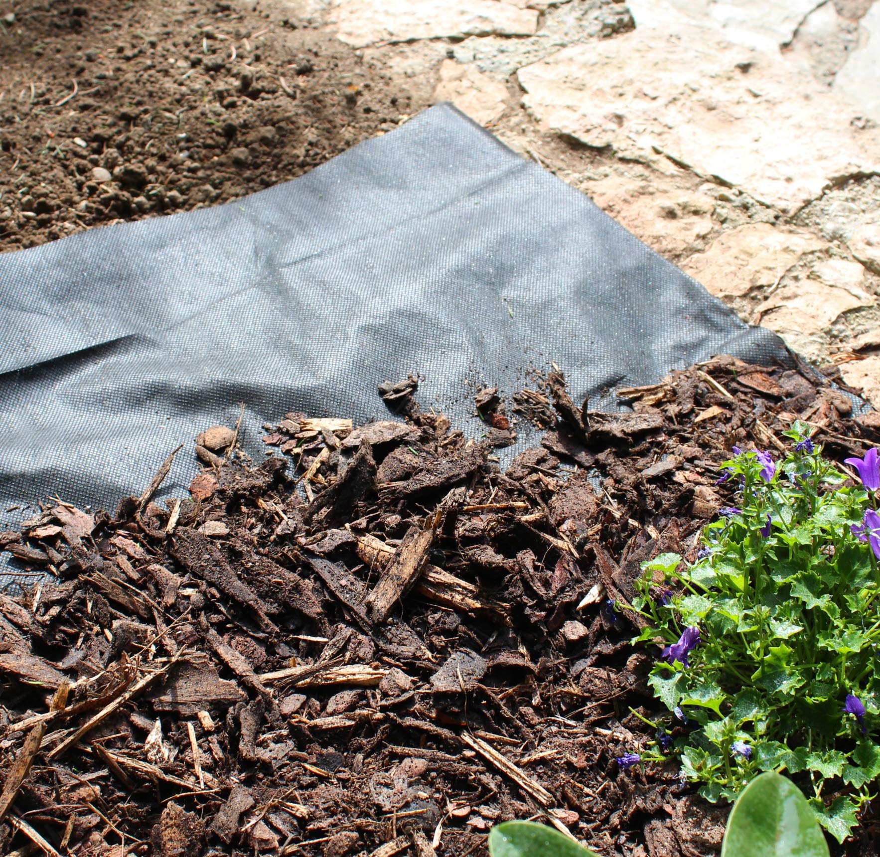 Tessuto Non Tessuto Per Erbacce Windhager 06719 - Ecologico 50 G/m², 5x1,6 M, Nero, In Fibre Rinnovabili, Senza Petrolio
