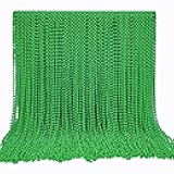 Garma 144 Pcs St Patricks Day Beads Bulk, 33 Inch 7mm Carnival Beaded Necklaces Accessories for St Patricks Day Festivals Decorations, Mardi Gras Parades, Night Club Dress-up Events Party Costume