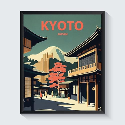 Vista 9 de Póster de impresión artística retro de la ciudad de Tokio, arte de pared de Japón, póster de sala de estar, decoración de pared, paisaje urbano