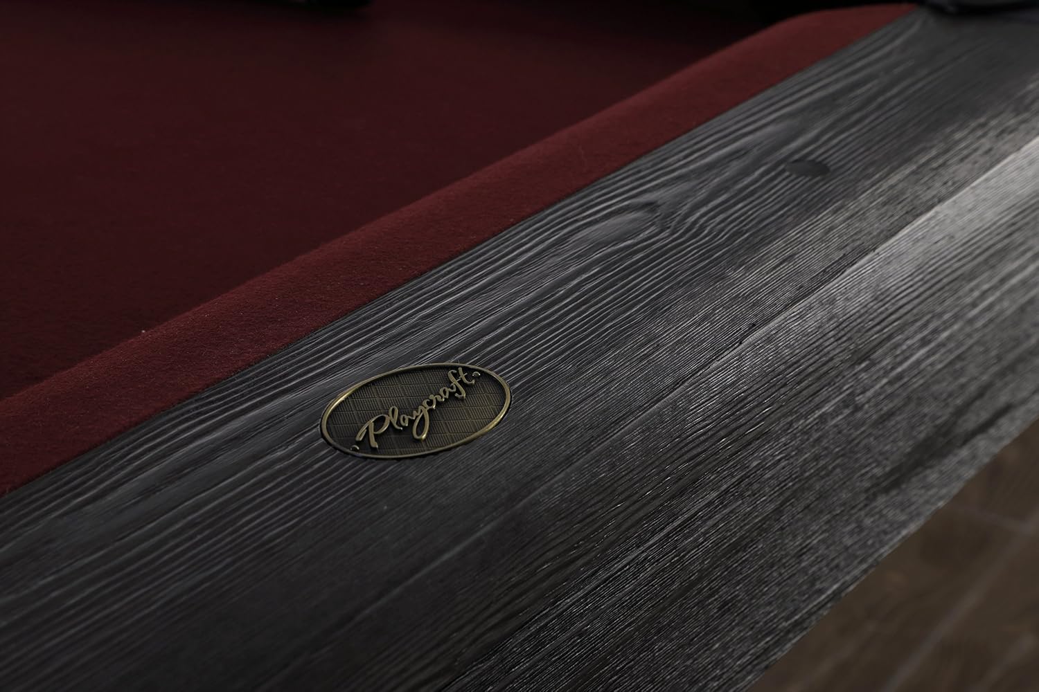 Playcraft Rio Grande Pool Table, Weathered Raven - Billiard Table with Hardwood & 3pc Slate System - Perfect for Game Room, Office or Dens - 25 Cloth Colors - 7 Foot and 8 Foot Sizes