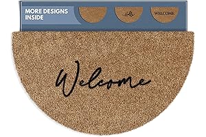 Barnyard Designs Half Moon Doormat: Extend a Warm Welcome with Come as You Are Grace