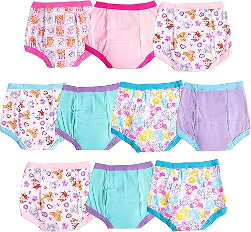 Miniatura 7 de Paw Patrol Pantalones de entrenamiento para ir al baño para niña con Chase, Skye y más con tabla de éxito y calcomanías, talla 18, 2t, 3t, 4t