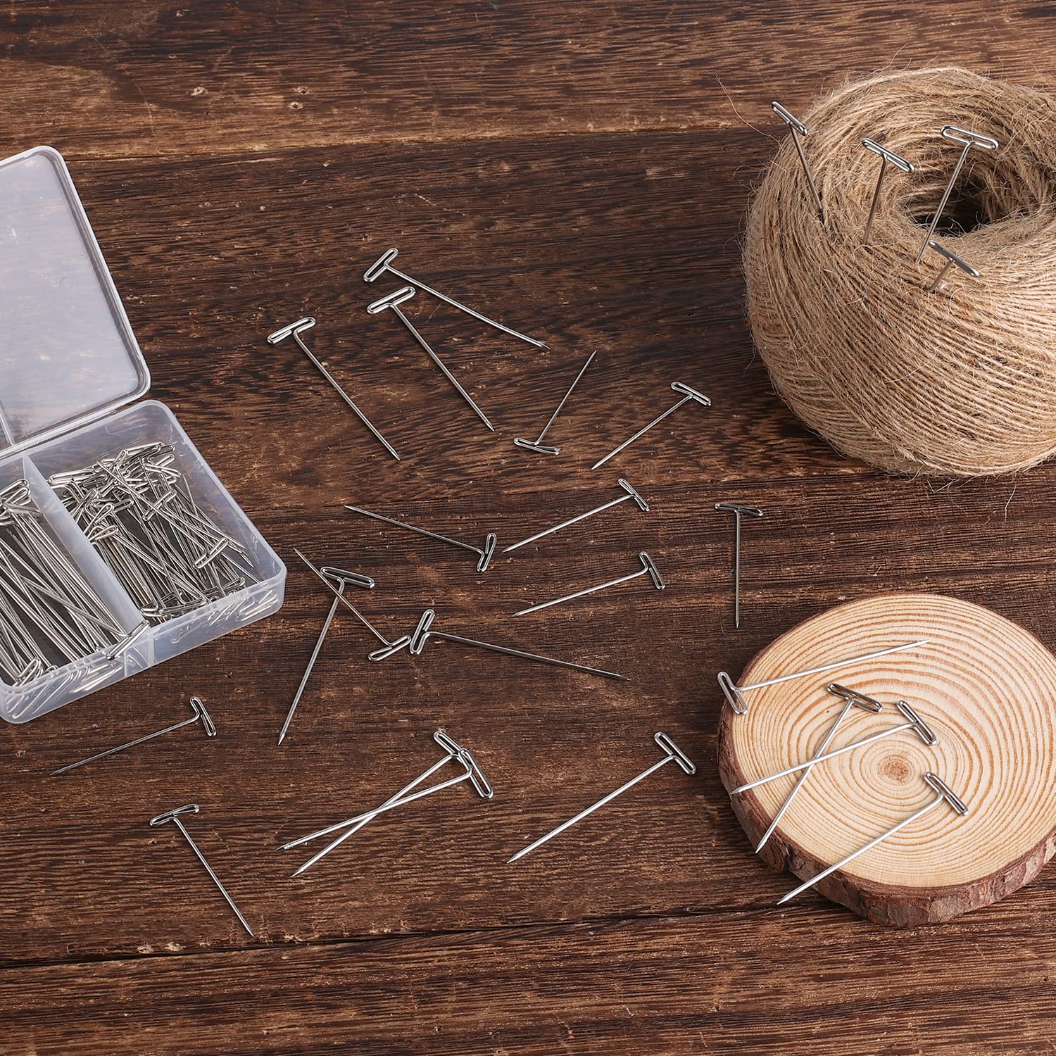 100 Pcs Épingles T Pour Têtes De Perruque À Artisanat Au