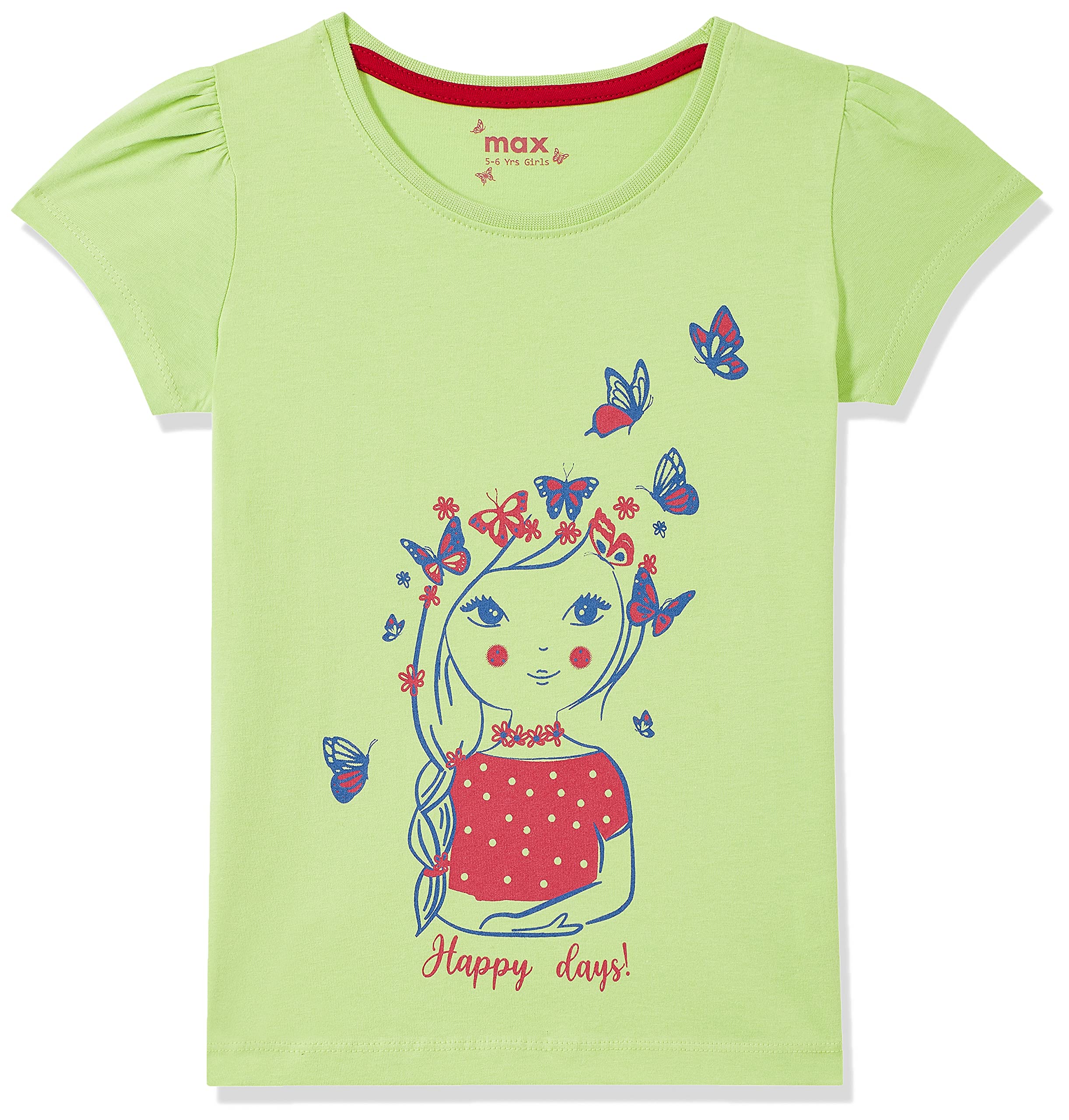 Max Girl's Regular Fit Tshirt