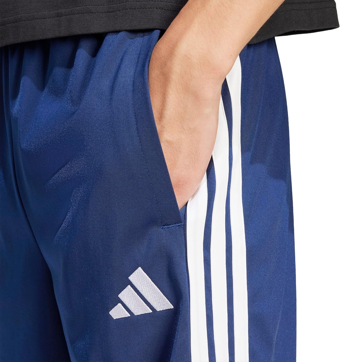 Adidas Mens 3-Stripes Tricot Shorts - Image 4