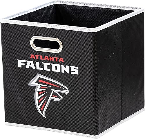 Miniatura 109 de Cubo de almacenamiento Franklin Sports, de tela, del equipo de la NFL, apto para adaptarse a contenedores de almacenamiento (11 x 10.5 x 10.5), San