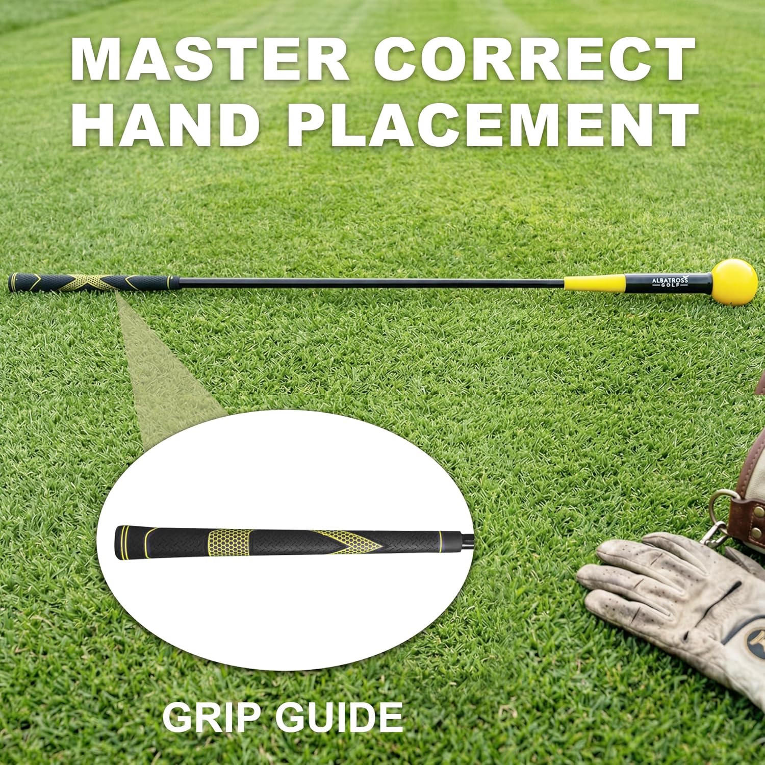 Fitvids Golf Swing Training Aid Golf Swing Trainer Golf Practice Warm-Up Stick for Strength Flexibility and Tempo Training