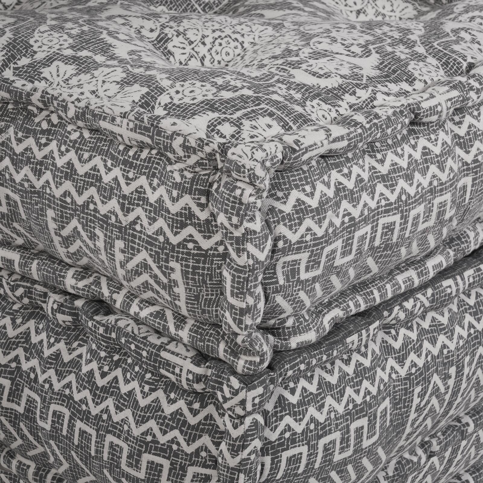 Dekor, Textilien: Bettwäsche, Kissen, Decken, Bezüge und Kissen, modularer Sitzsack, hellgrau, 70 x 70 x 36 cm