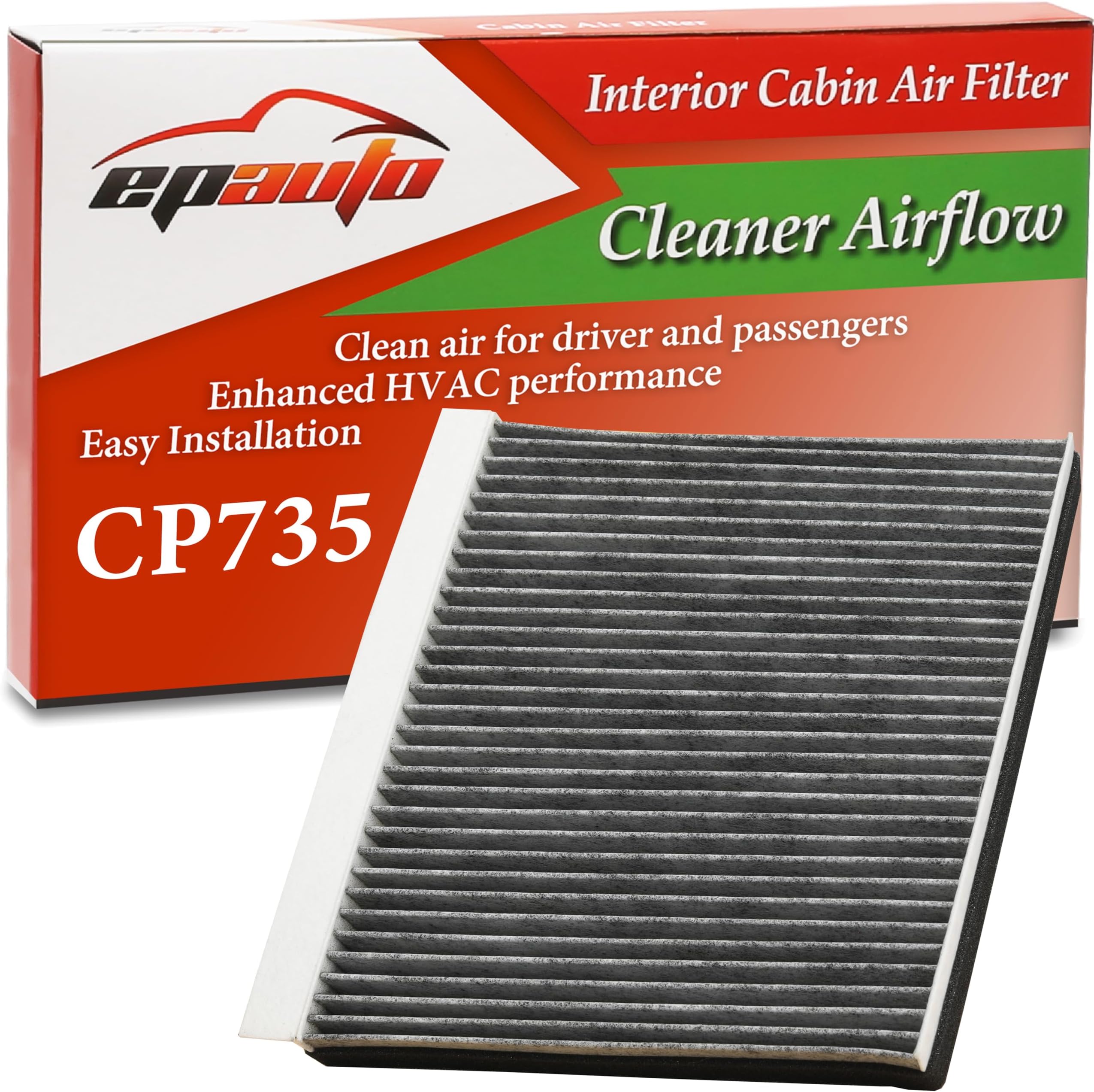 EPAuto CP735 (CF10735) Replacement for Hyundai Premium Cabin Air Filter includes Activated Carbon