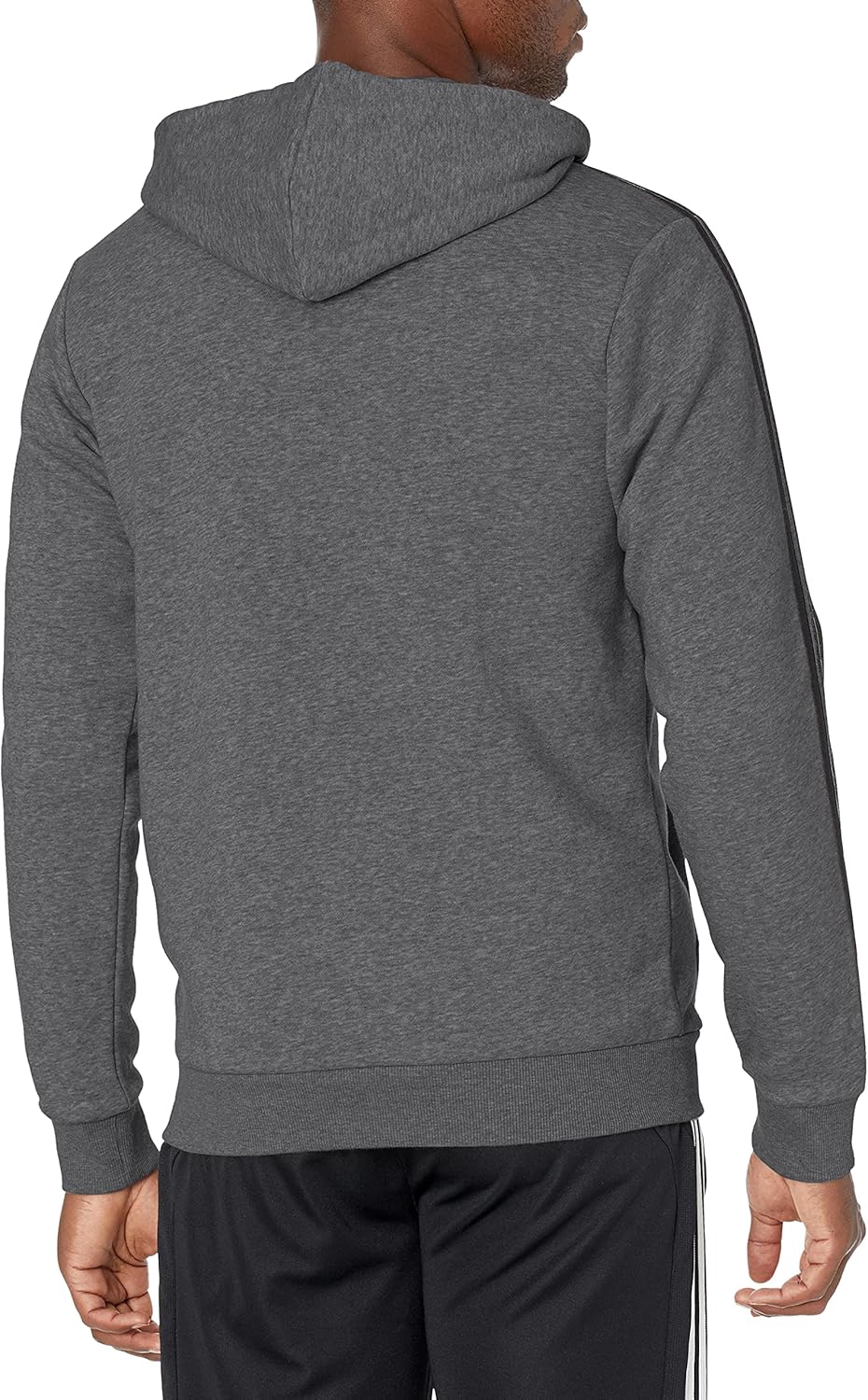 adidas Men's Essentials Fleece 3-Stripes Full-Zip Hoodie - Image 2