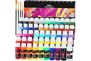 Caliart Halloween Pumpkin & Rock Painting Acrylic Paint Set