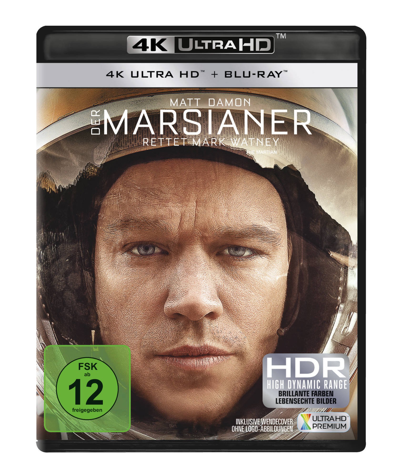 Der Marsianer - Rettet Mark Watney 4K,1 UHD-Blu-ray + 1 Blu-ray + Digital HD UV: Ausgezeichnet mit Dem Golden Globe 2016 für den Besten Film ... dem Besten Hauptdarsteller (Matt Damon).USA