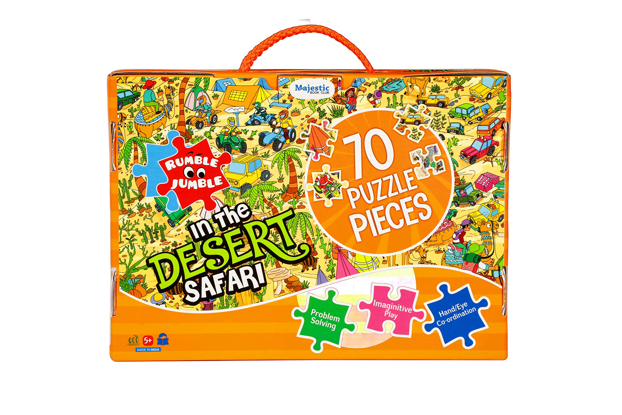 THE BOOK TREE in The Desert Safari Fun and Educational Floor Puzzle by Majestic Book Club, Package Includes a Big Size Colouring Poster and Jigsaw Puzzle Packed in a Beautiful Box - Image 4 thumbnail