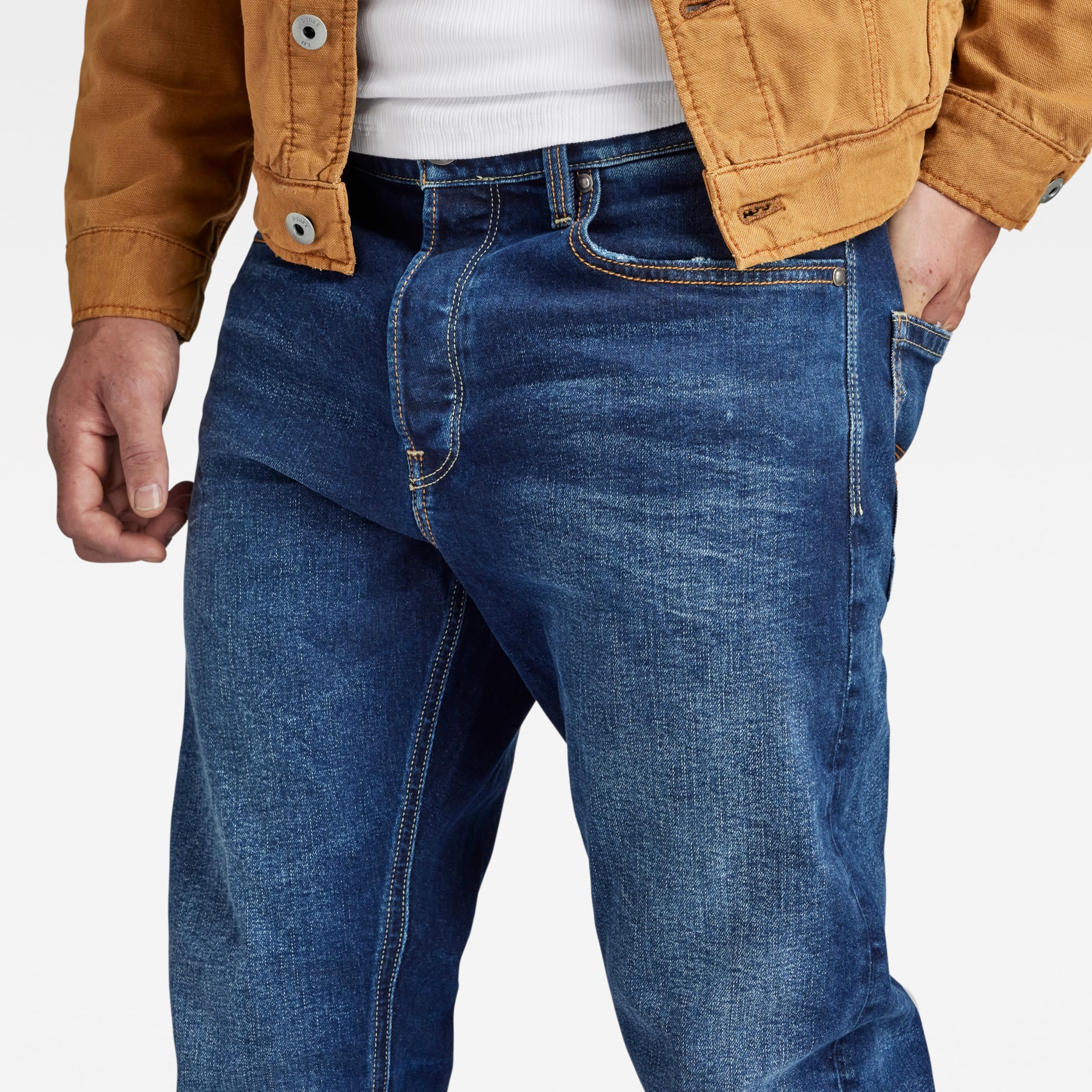 G-Star Herren Dakota Regular Straight Jeans Blau (Worn in Dusk Blue D23691-C052-B843) 28W / – Bild 3