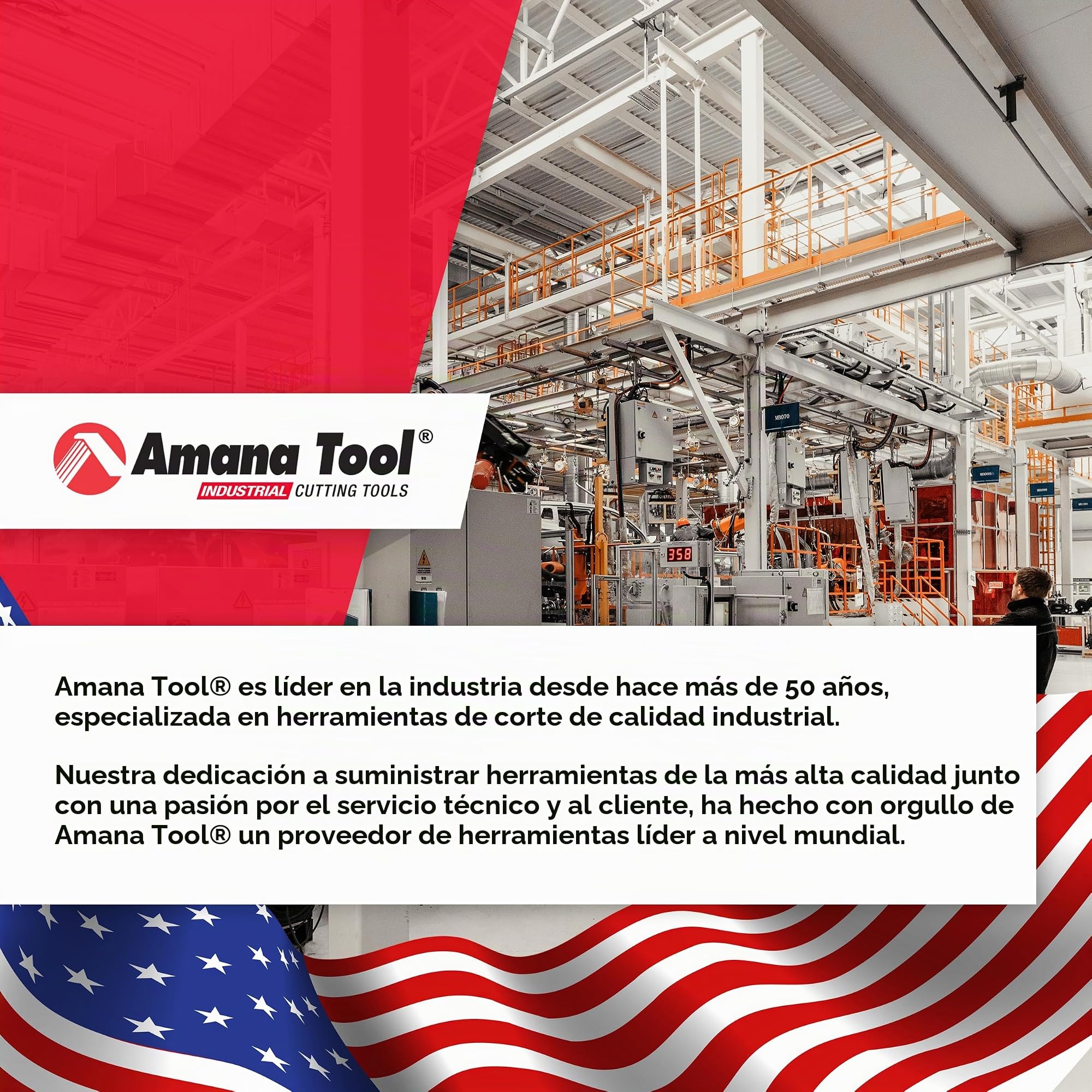Amana Tool 55227 Avellanador con punta de carburo sin quemaduras y sin cascarones Tope de profundidad ajustable con BB sin empuje, taladro de 3/8 de profundidad x 1/8 de profundidad x 1/4 de pulgada hexagonal de liberación rápida SHK