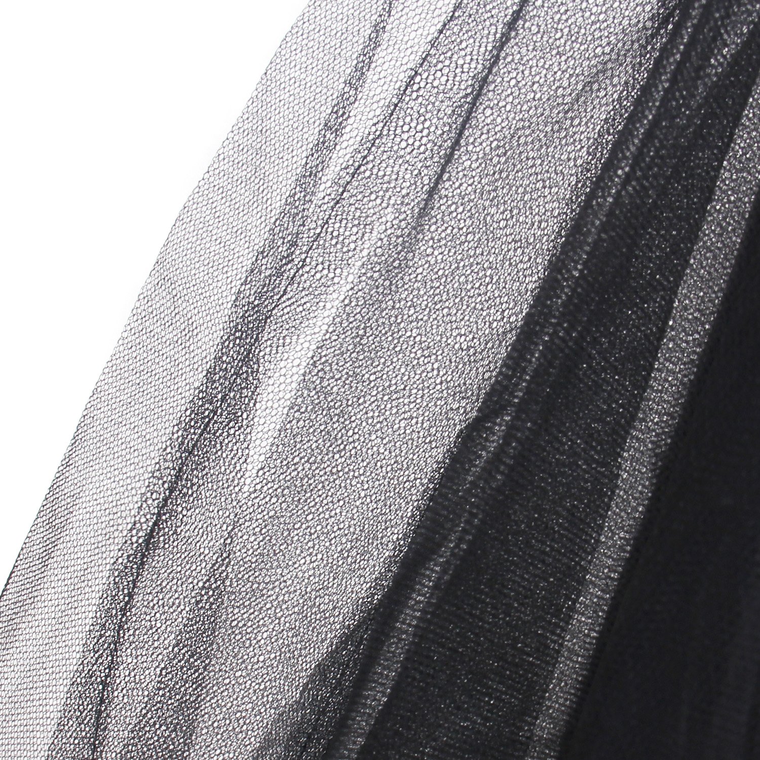 TUKA Sottogonna con Pizzo, 1 Cerchio, 3 Strati, Crinolina Sottoveste, per Vestito Abito da Sposa, Taglia Unica, Adatto per Taglia 32 - Taglia 42. TKB0019