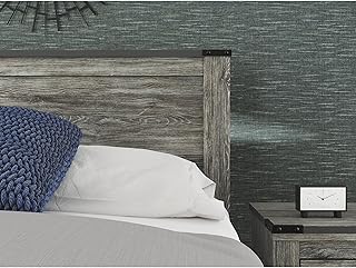 Signature Design by Ashley Frandern Rustic Panel Headboard with Nailhead...