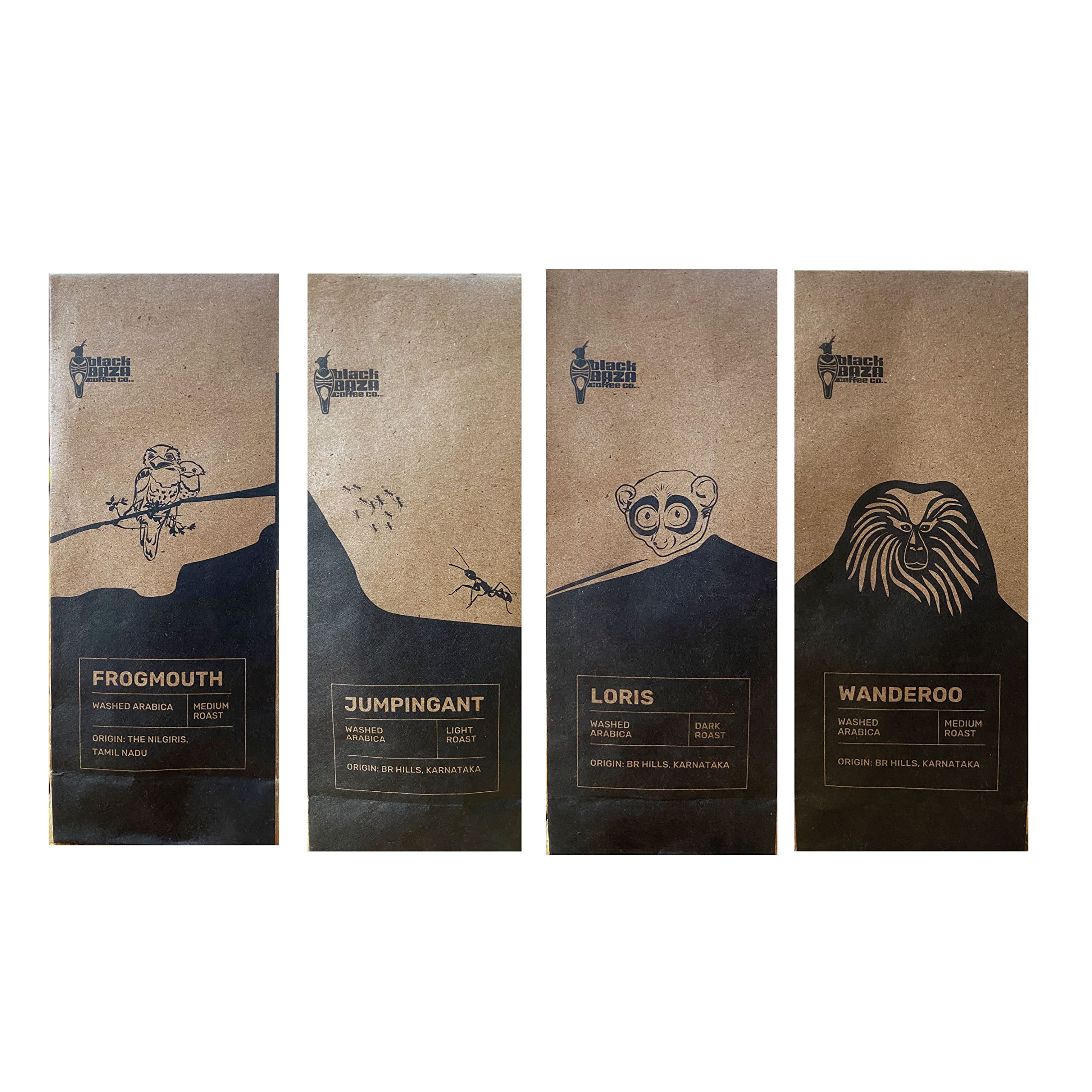 Black Baza Coffee, Specialty Arabica Sampler Pack, Freshly Roasted, Organic (Medium Fine Grind, 4 x 100 grams) (B09Q59M3W8) Amazon Price History, Amazon Price Tracker