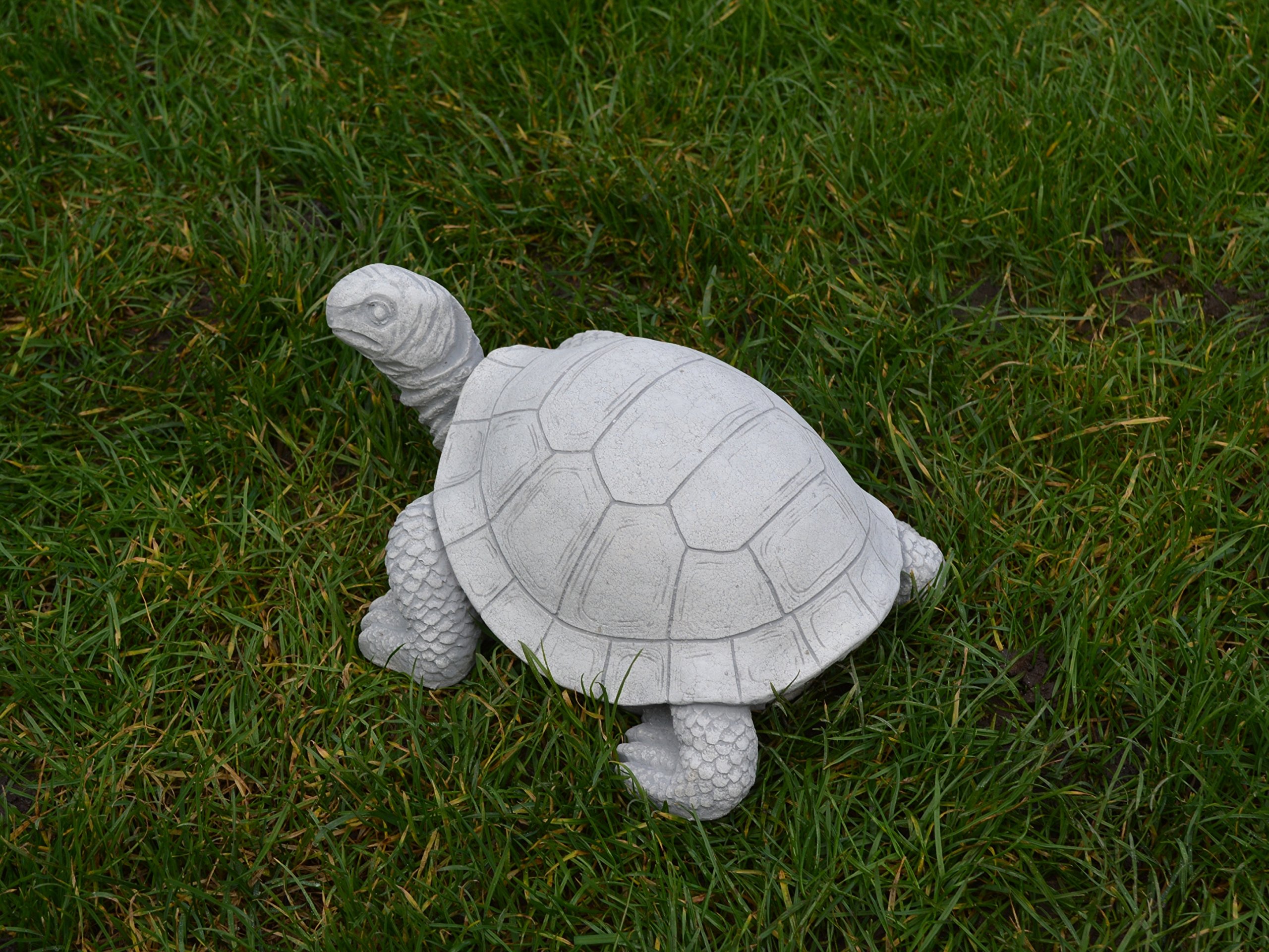 Gartendeko bella figura animale solida pietra tartaruga fatto del cast in pietra frostfest