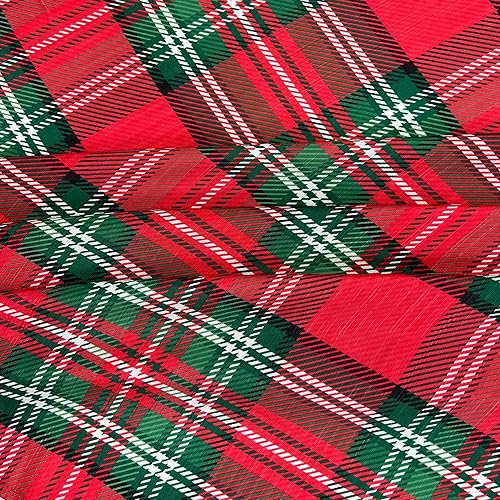 Miniatura 2 de Serafina Home Cortina de ducha navideña navideña para baño elegante tela navideña de Navidad diseño ornamental, diseño decorativo de impresión roja,