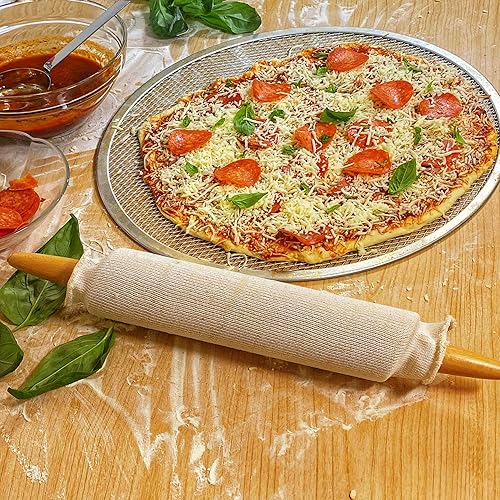 Norpro Rolling Pin Cover Pastry Cloth Set - Thumbnail 4