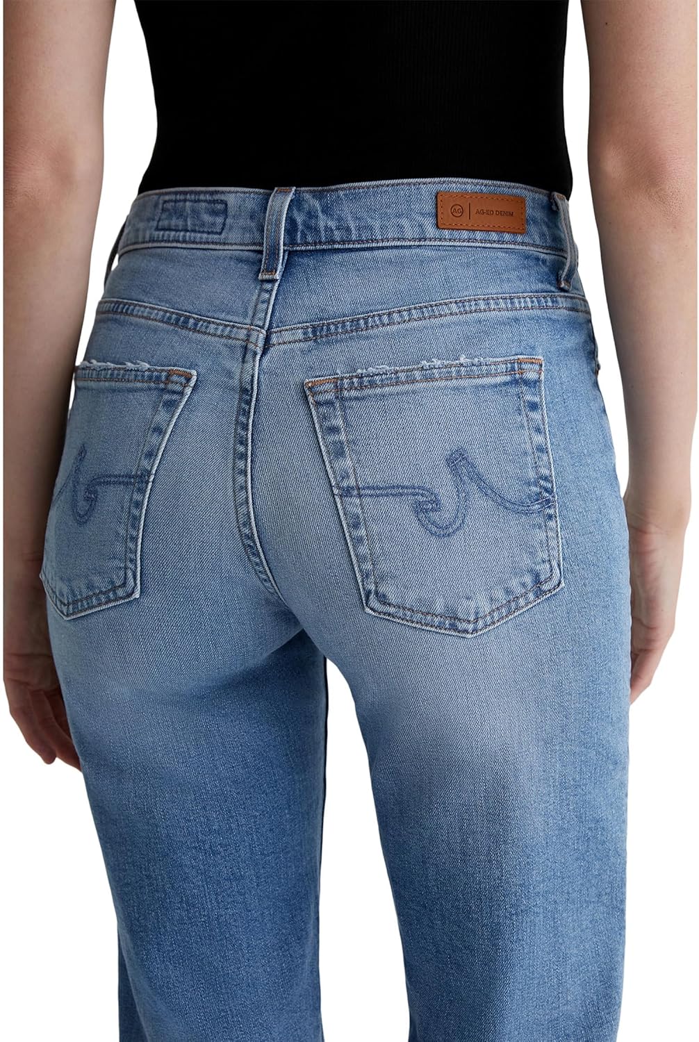 AG Womens Brinley Mid Rise Straight - Image 4