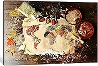 Vista 28 de Arte de decoración de pared para comedor, cocina, cocina, comedor, especias, verduras, cocina, comedor, decoración de pared, pintura artística