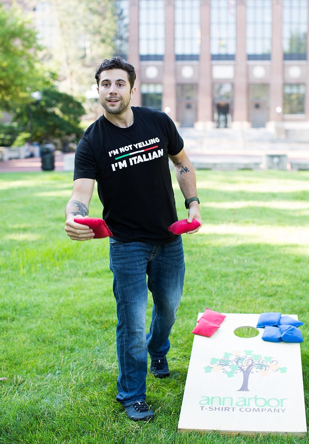 I'm Not Yelling, I'm Italian | Funny Italy Joke Italia Loud Family Humor T-Shirt