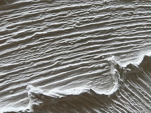 Miniatura 2 de NANKAI Pintura al óleo abstracta, paisaje de olas de playa en blanco y negro, 24 x 48 pulgadas, pintado a mano, decoración artística de pared para