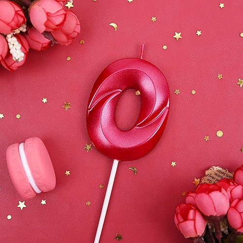 Miniatura 8 de PHD CAKE Velas de cumpleaños de 4 números rosa diamante de 2.76 pulgadas, velas de números rosas, velas de números de pastel, celebración de fiesta