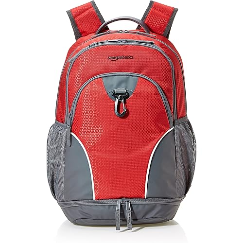 Amazon Basics Sport Laptop Backpack - Red