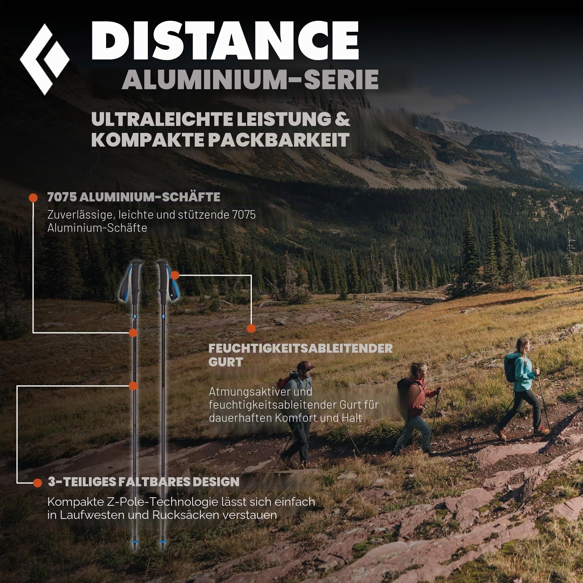 Black Diamond Distance Z Trailrunningstöcke