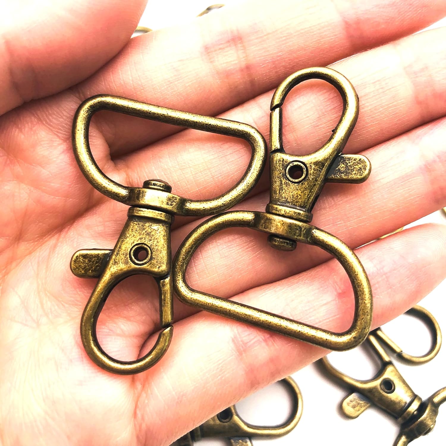 1 inch Swivel Hooks for Purse Bag Making Swivel Lobster Clasps Push Gate Swivel Snap Hooks Fashion Clips 40pcs Antique Bronze - Image 6