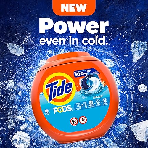 Miniatura 2 de Tide PODS laundry detergent pacs, 3-in-1 Stain Remover, Odor Fighter, Color Protector, 112 Count, HE compatible, Clean Breeze Scent