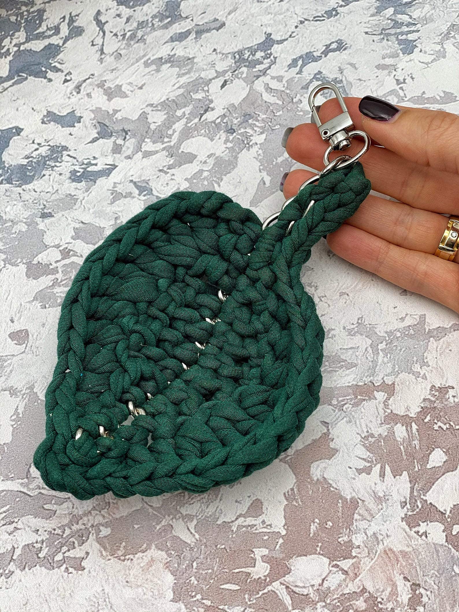 T-Shirt Yarn Fettuccini Zpagetti Ball, 3-5 mm Tshirt Yarn for Crochet Knitting, Mask Ear Ties, T Yarn Organic Cotton, Macrame T-Yarn, Jersey Yarn - Ultramarine Green - Image 4