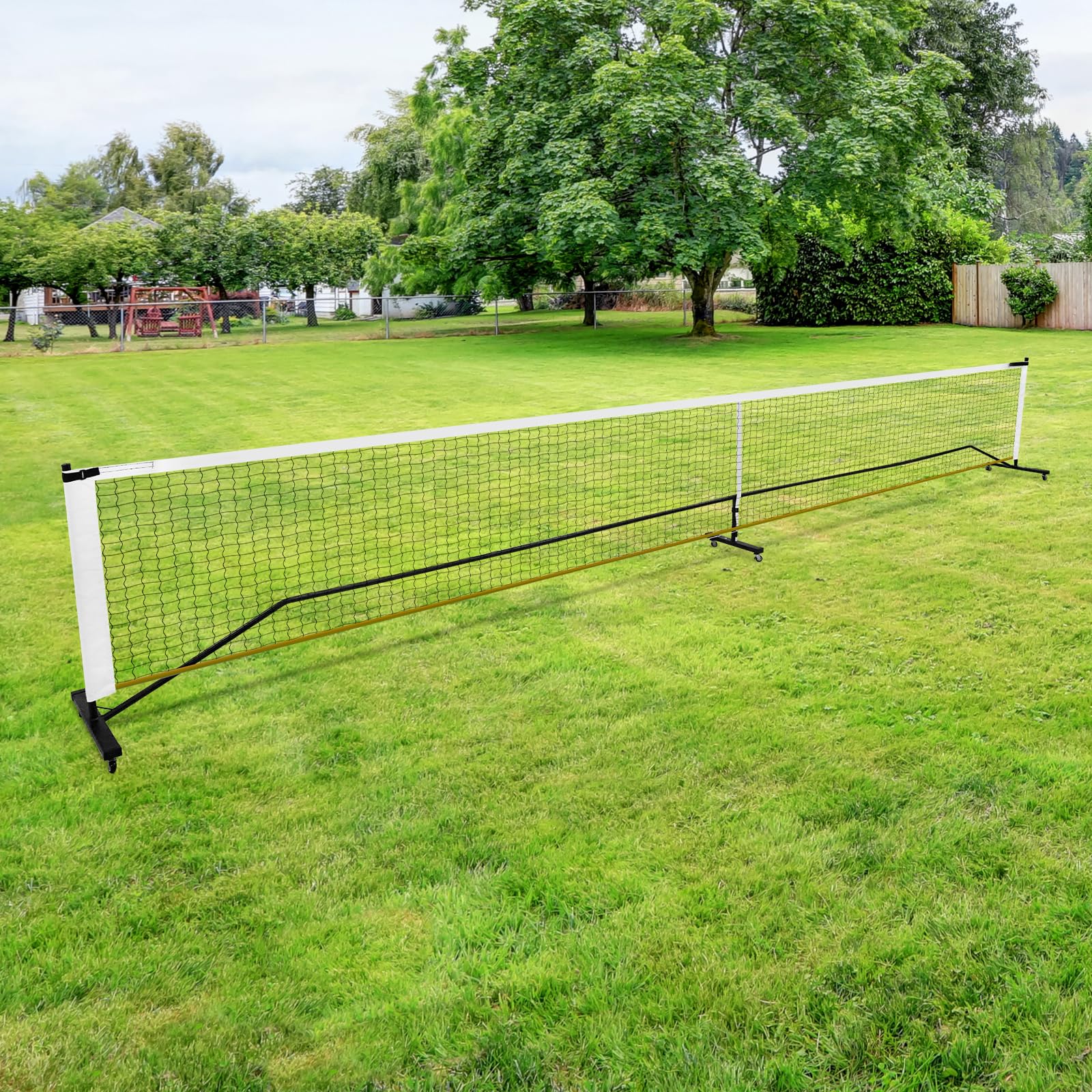 Rete da tennis con borsa per il trasporto, rete Pickleball portatile, resistente, per cortili, prati, parco, 670 x 60 x 91 cm